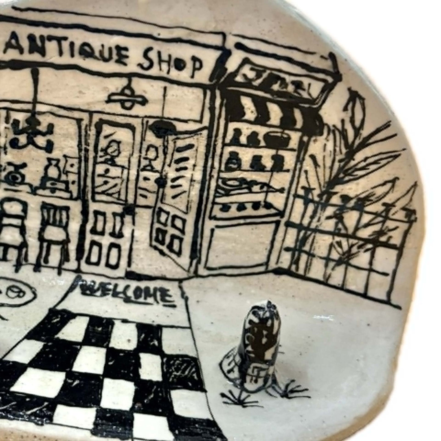 BELOVED POTTERY - Village - Antiques Shop Jewelry Holder