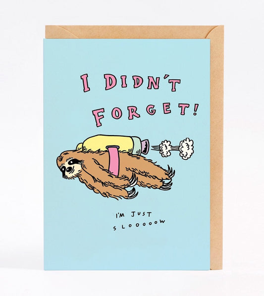 WALLY PAPER CO - I DIDN’T FORGET BIRTHDAY CARD