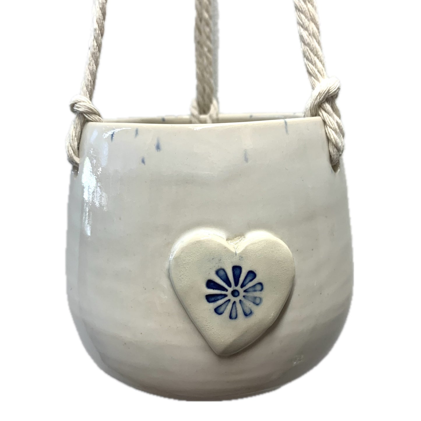 EARTH BY HAND- Hanging Planter- Heart