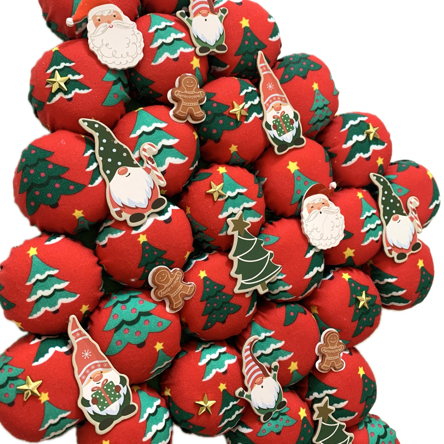 MUMMA WHOOPEE- "All the Trees"- LARGE BOTTLE TOP CHRISTMAS TREE WALL HANGING