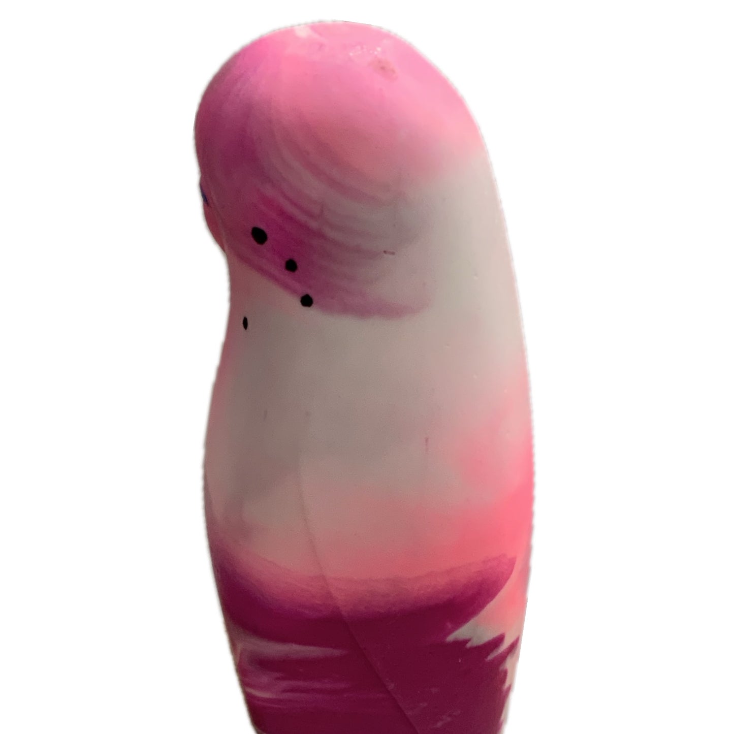 PETE CROMER - RESIN BUDGERIGAR #11 - Pink & Magenta