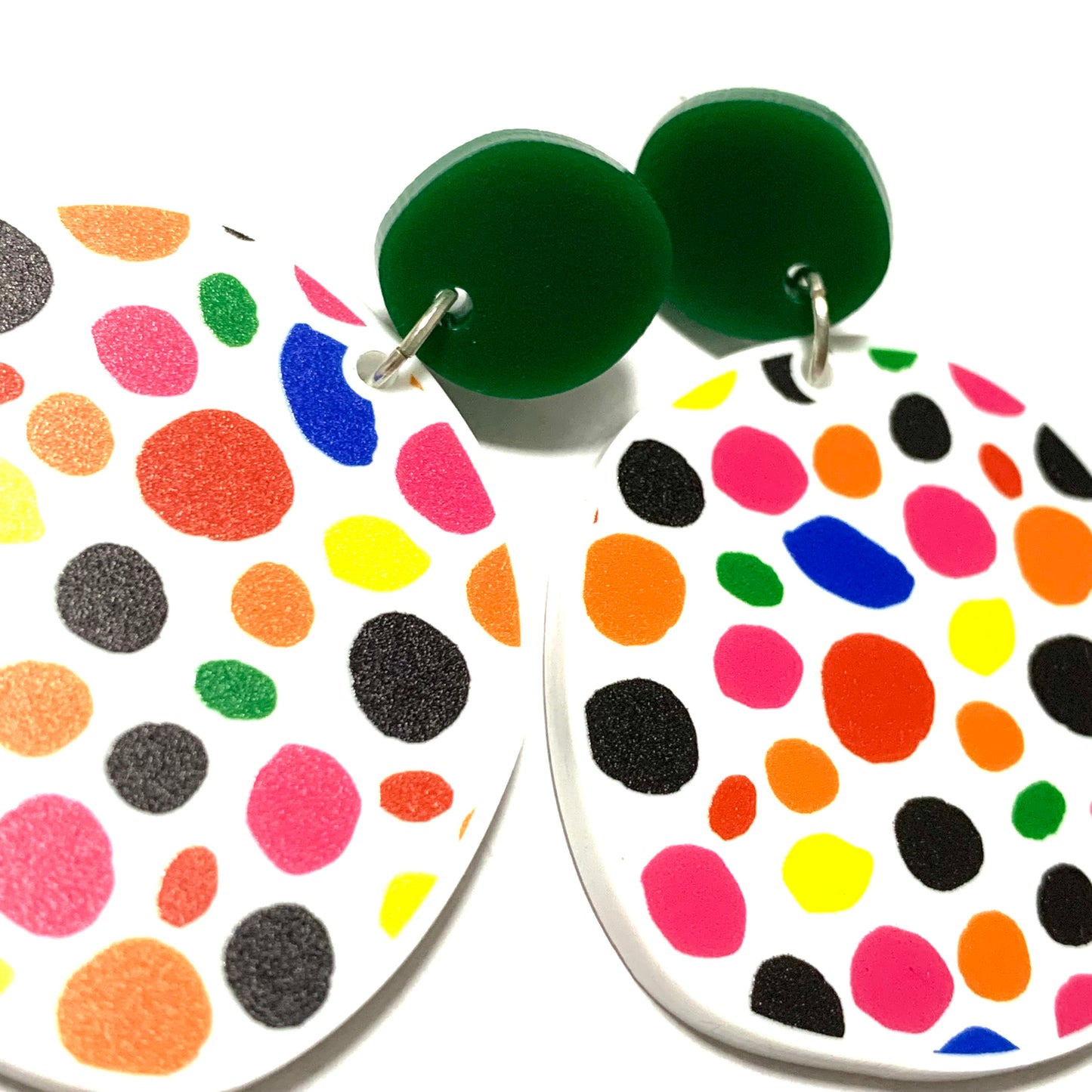 MAKIN' WHOOPEE - "Polka Dot Pebbles" - Stud Dangles