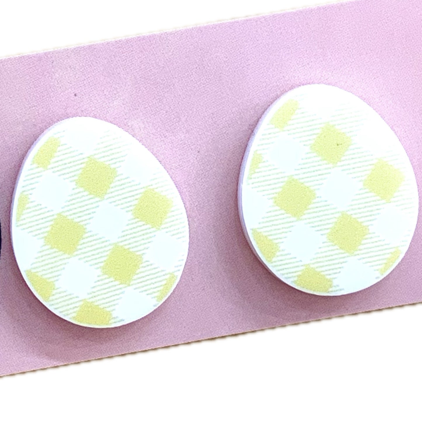 MAKIN' WHOOPEE EASTER STUDS - YELLOW GINGHAM