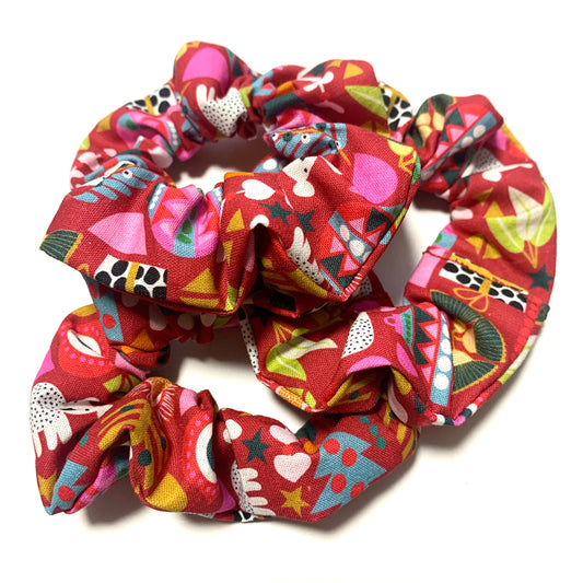 MUMMA WHOOPEE - Regular “Abstract Australiana” CHRISTMAS SCRUNCHIES