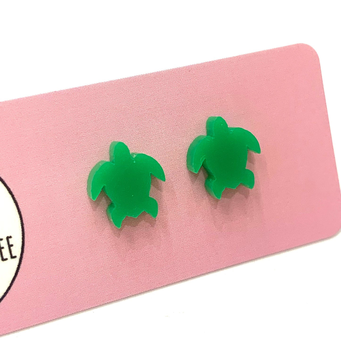 MAKIN' WHOOPEE - Little Critters- "SEA TURTLE" Stud Earrings - Green