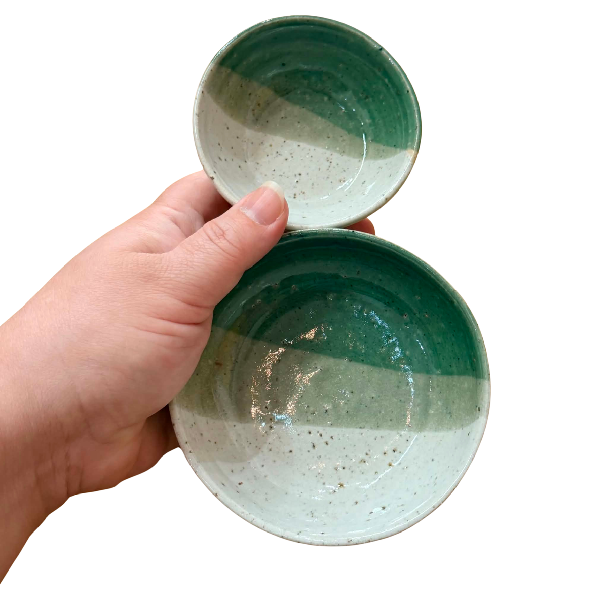 EARTH BY HAND- Hand Painted Tapas Bowl Set of 2.