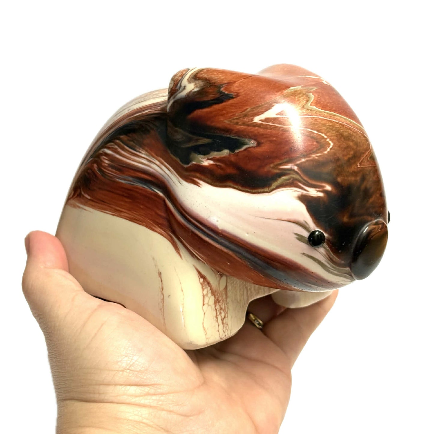 PETE CROMER - RESIN WOMBAT Natural #3 - Tiramisu