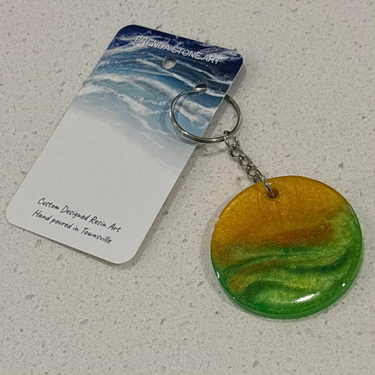 BRENDA STONE ART - Resin Ocean Keyring 5