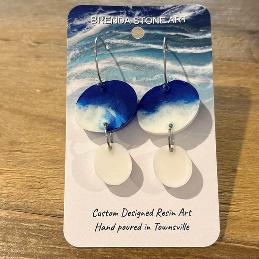 BRENDA STONE ART - Rockpools Hoop Earrings 1