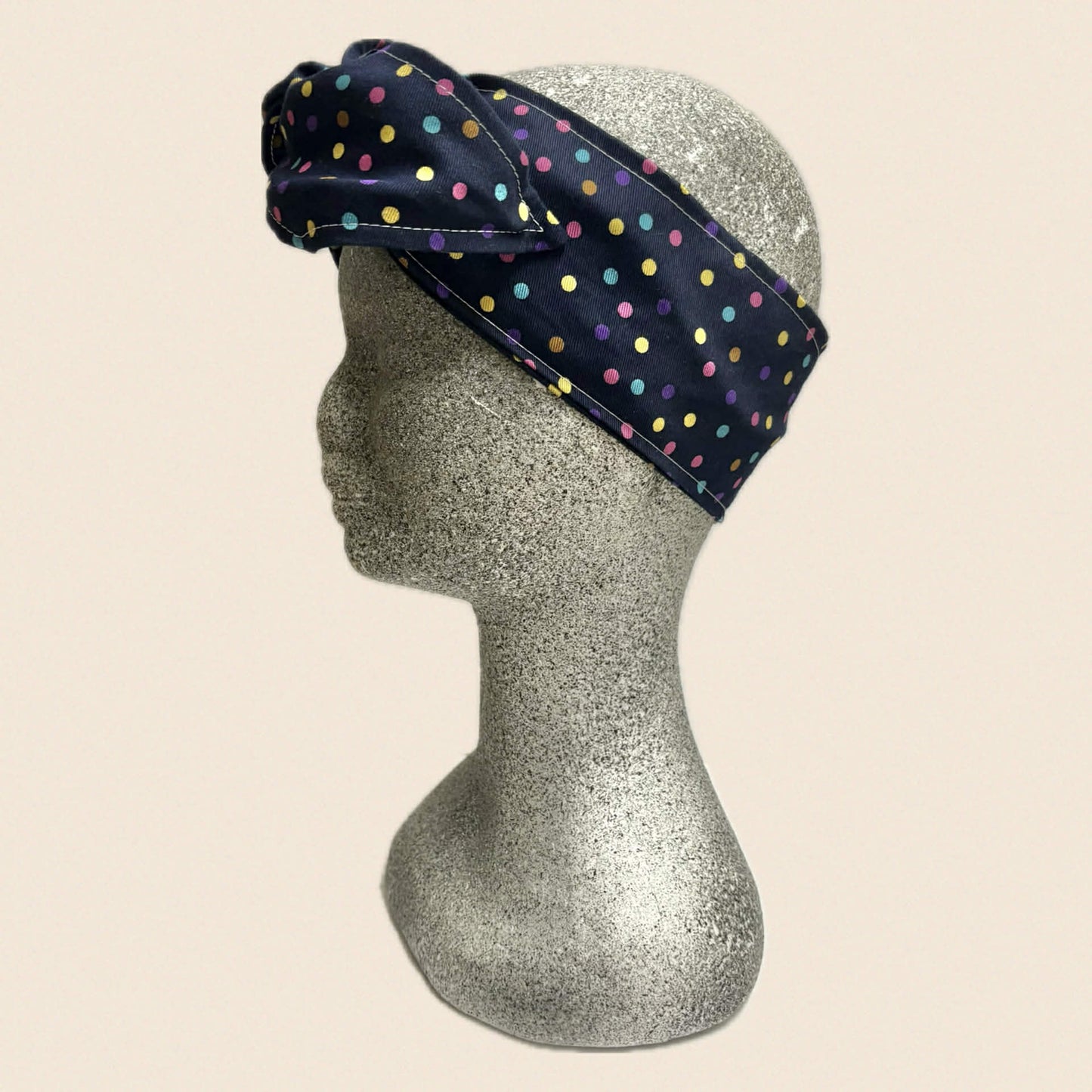 OH SEW ROSY: WIRE HEADBAND - Navy Confetti