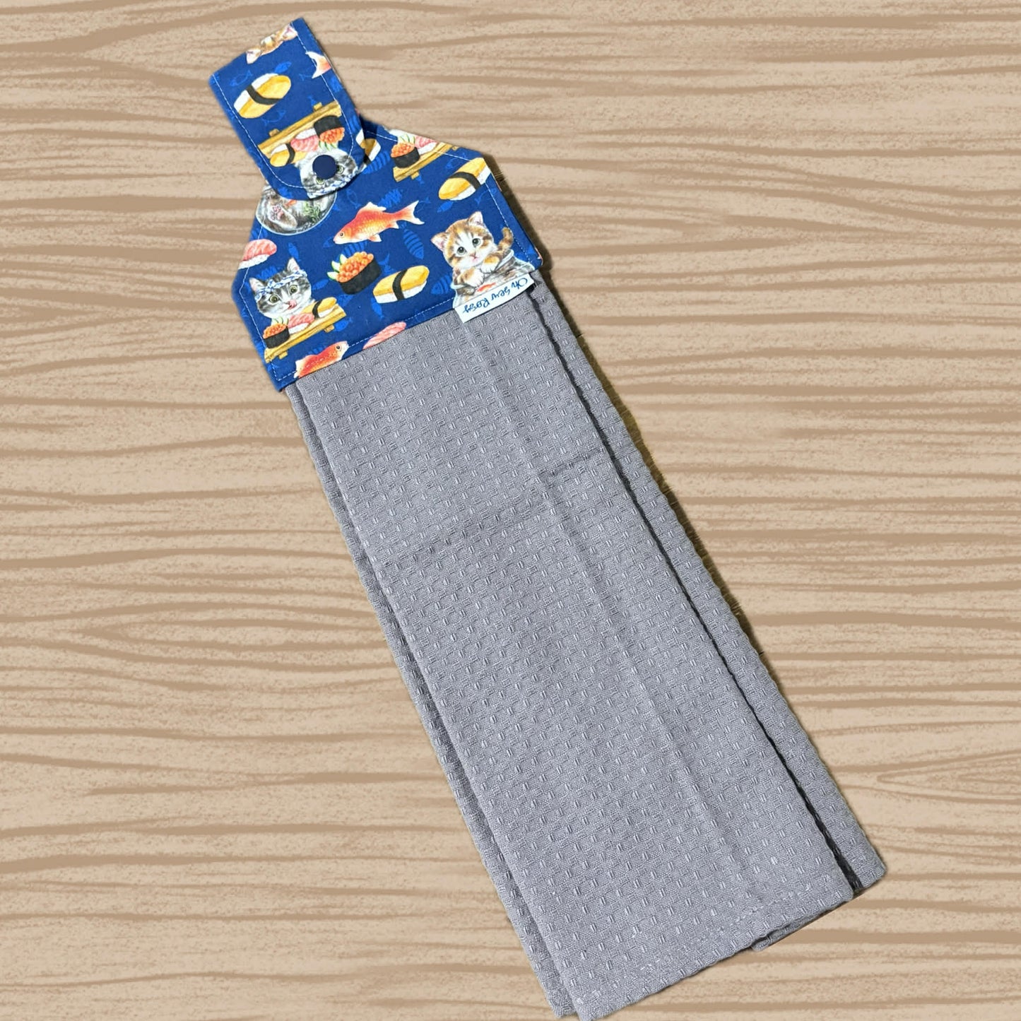 OH SEW ROSY: Hanging Towels - Sushi Cats