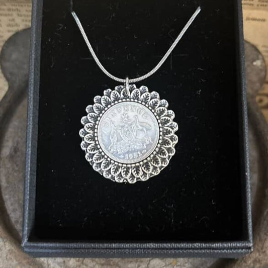 MOLLY MADE- "1951 Sixpence" Pendant Necklace