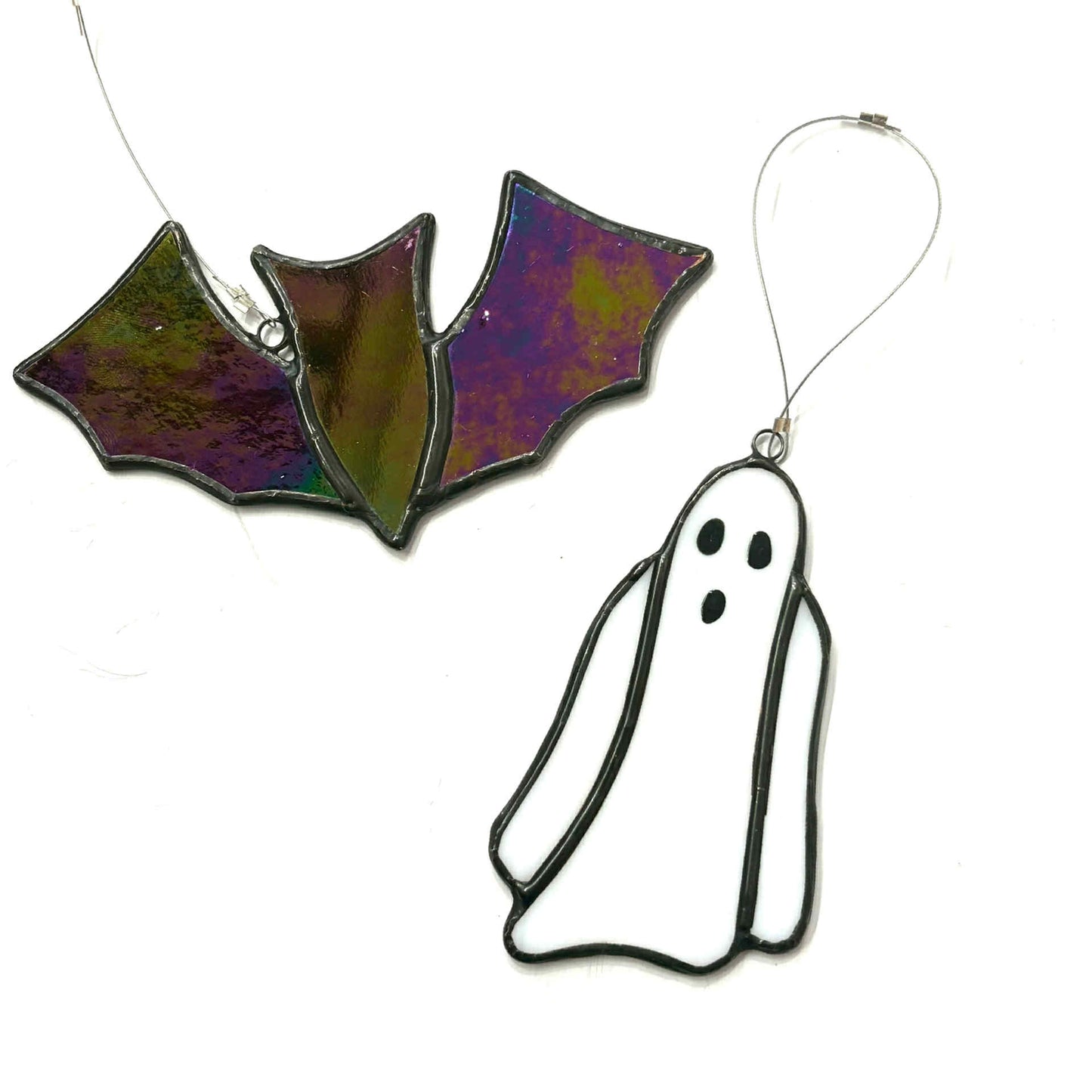 SWAN GLASS - Stained Glass Bat Midnight