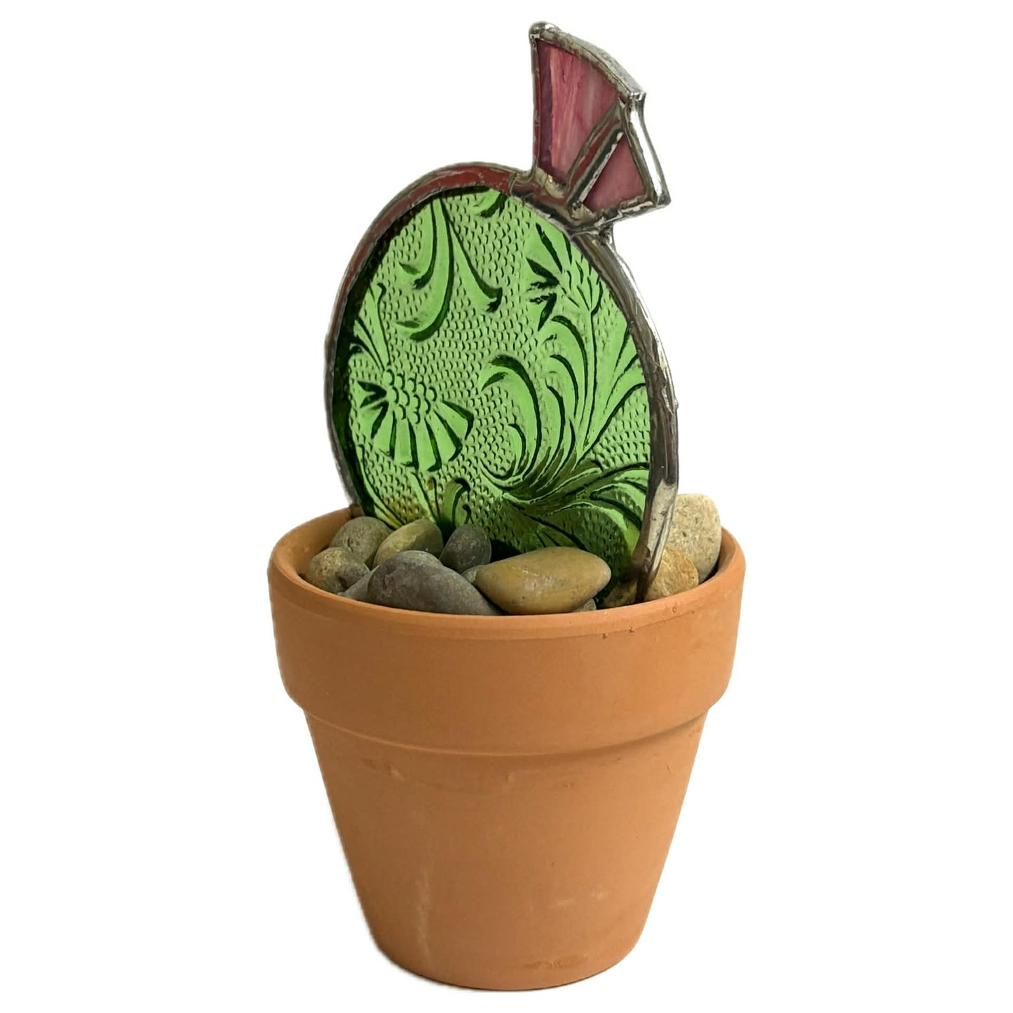 SWAN GLASS - SUCCULENT - STAINED GLASS ORNAMENT #1