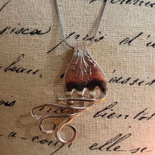MOLLY MADE- Vintage Fork Pendant Necklace