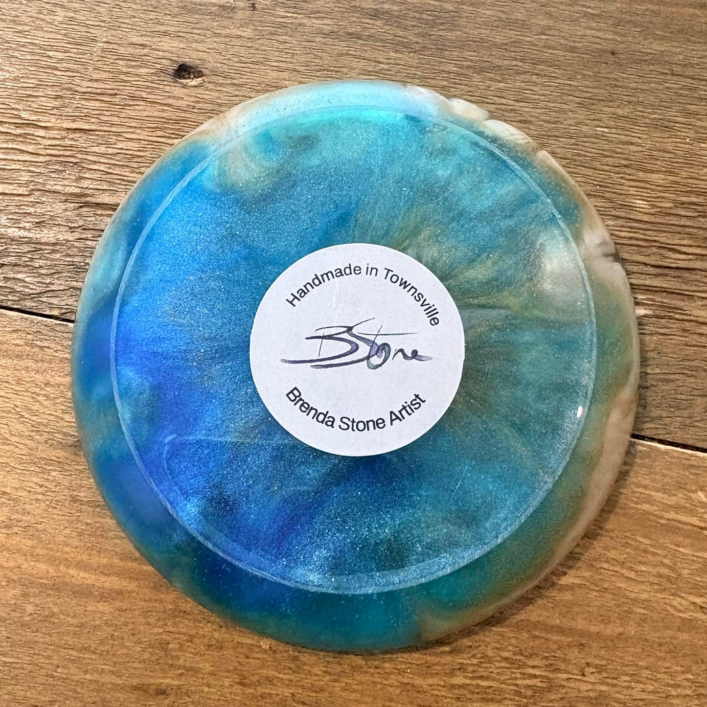 BRENDA STONE ART - Mini Round Resin Plate 1