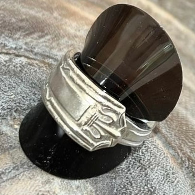 MOLLY MADE - Silverware Ring- Handle #1- Fleur De Lis