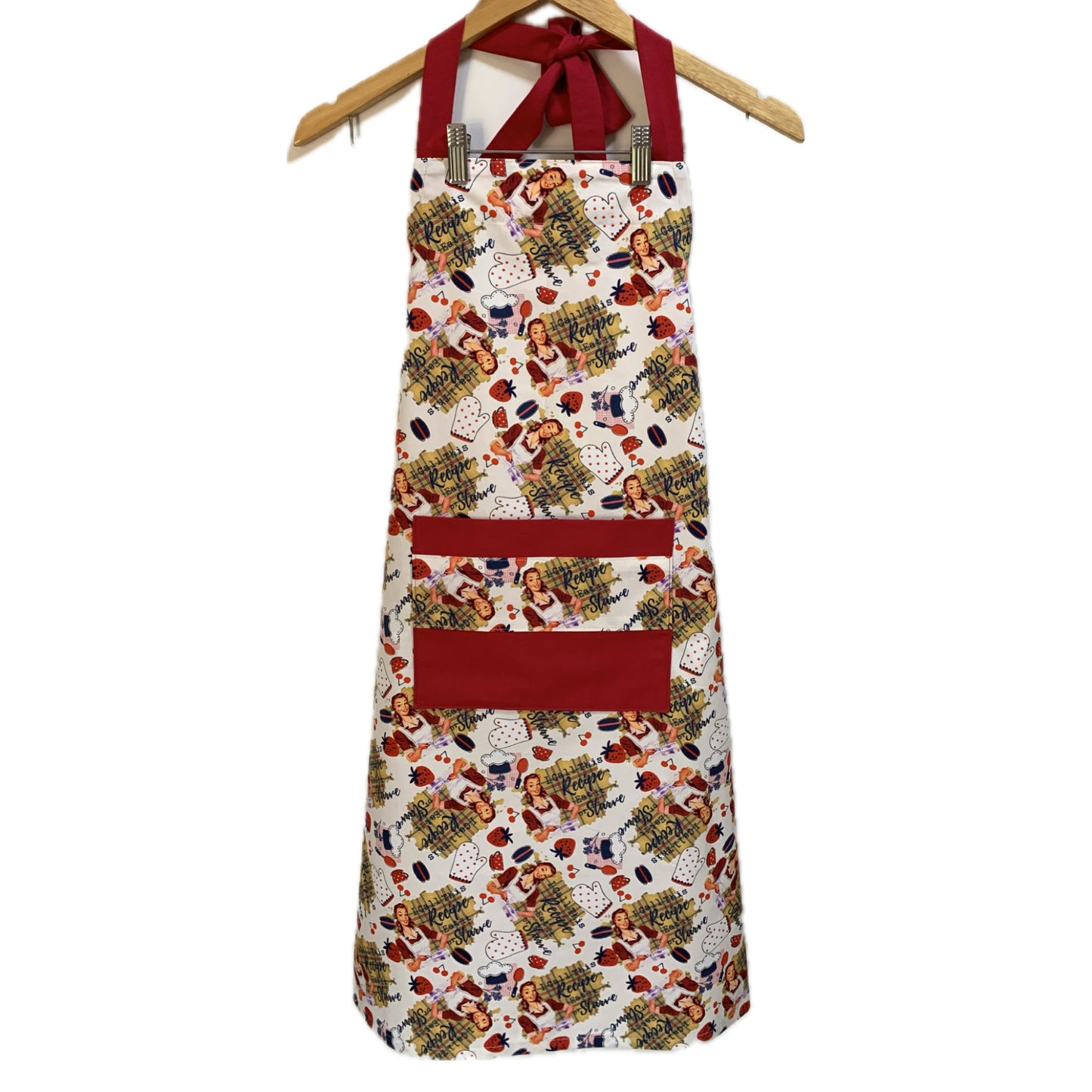 MUMMA WHOOPEE - "Eat it or Starve" FABRIC APRON