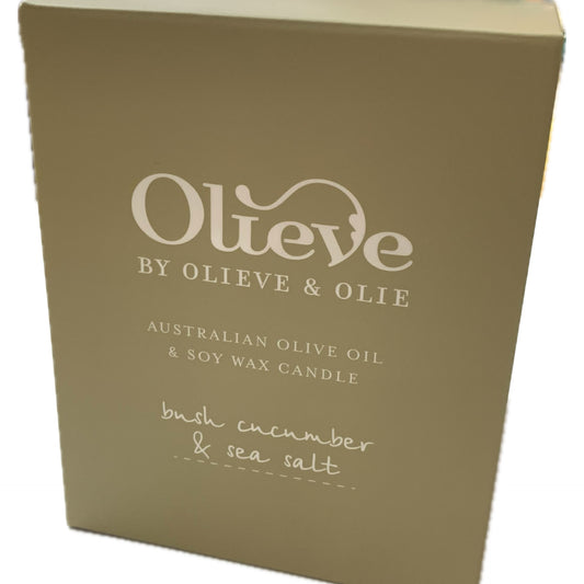 OLIEVE AND OLIE- Bush Cucumber & Sea Salt- Ceramic Candle