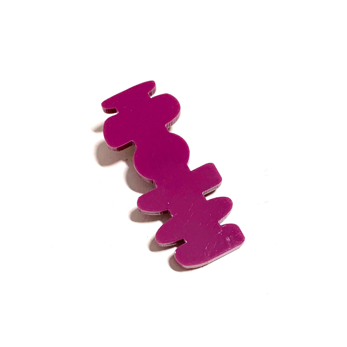 THIS BIRD HAS FLOWN - Sonic Wine Green - Small Acrylic Alligator Hair Clip