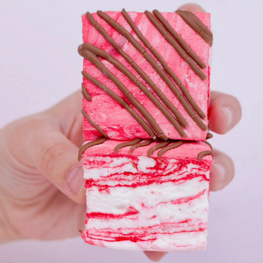 THE MARSHMALLOW COMPANY - Christmas Choc Candy Cane Swirl Marshmallow - 3 Piece