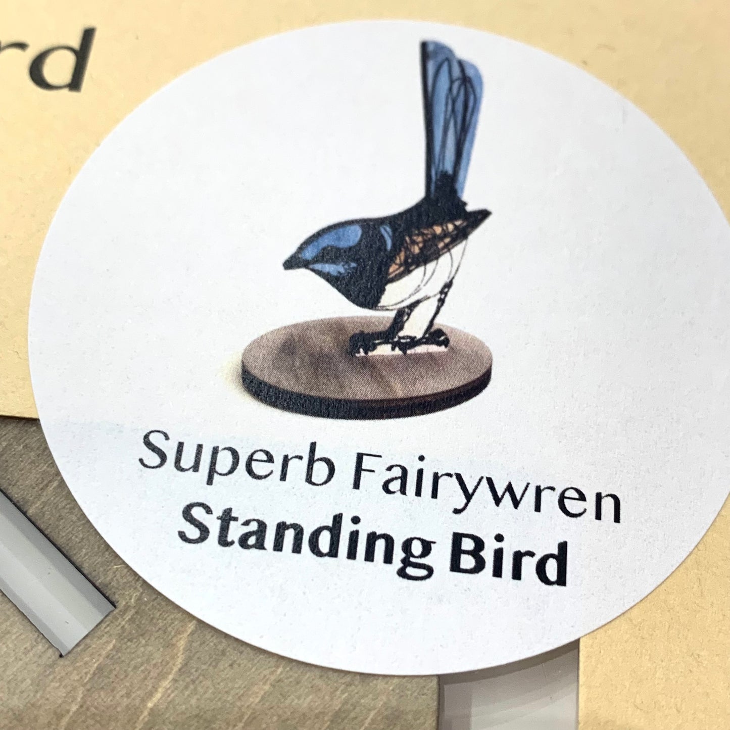 BRIDGET FARMER PRINTMAKER- Standing Superb Fairy Wren