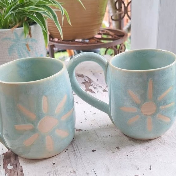 EARTH BY HAND- Green Resist Mug- Sunshine