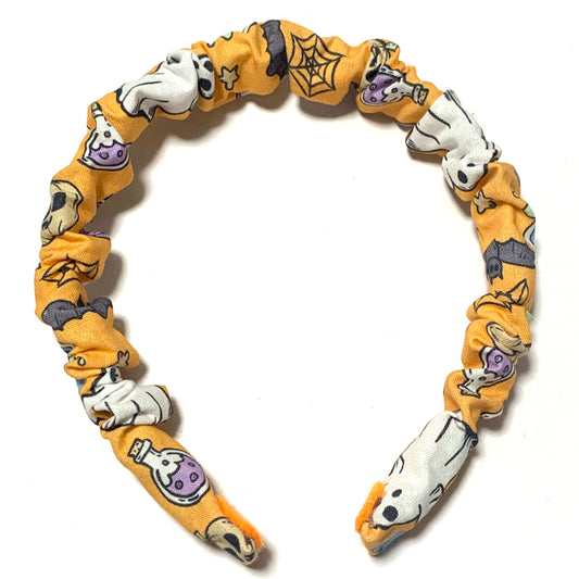 THIS BIRD HAS FLOWN - Spooky Cute- SMALL HALLOWEEN SCRUNCHIE HEADBANDS