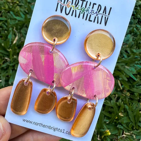 Northern Brights - Dainty Dangles - Pink & Gold