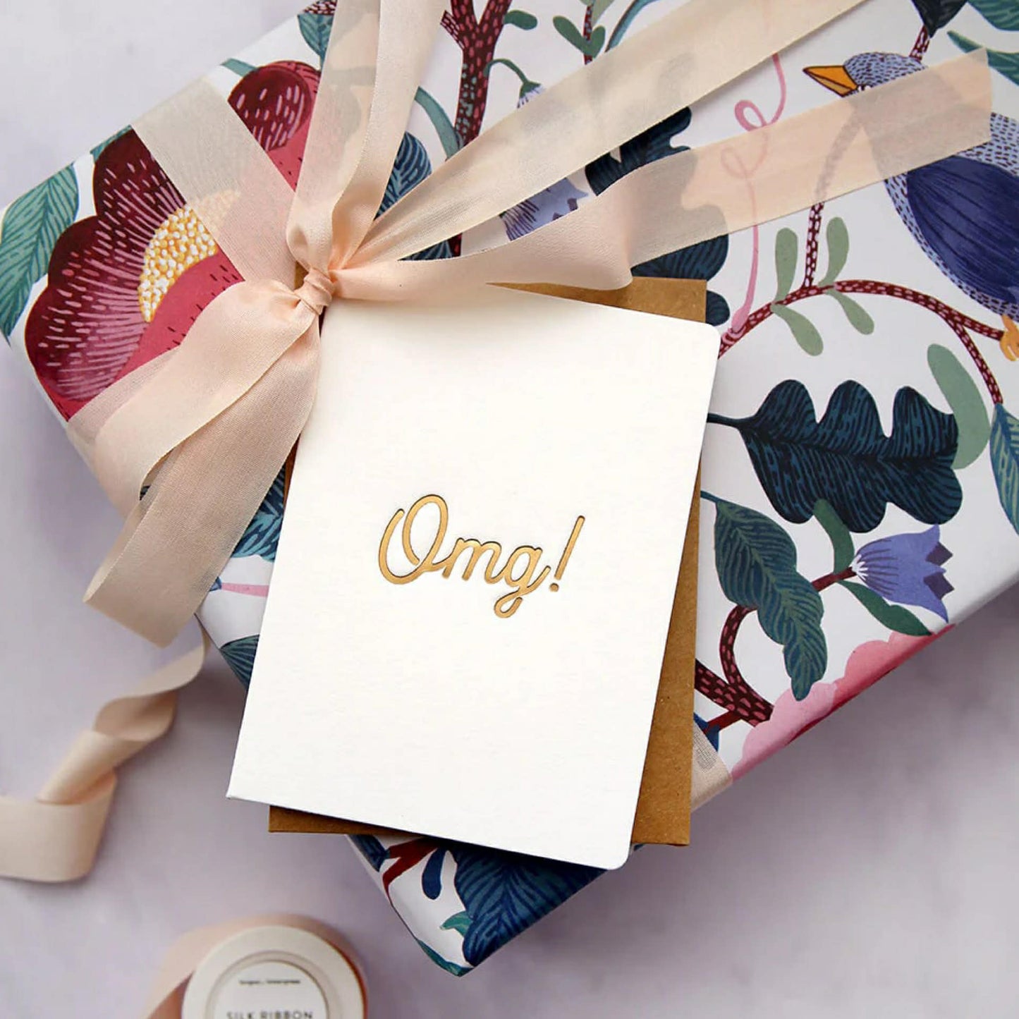 BESPOKE LETTERPRESS - "OMG" Greeting Card