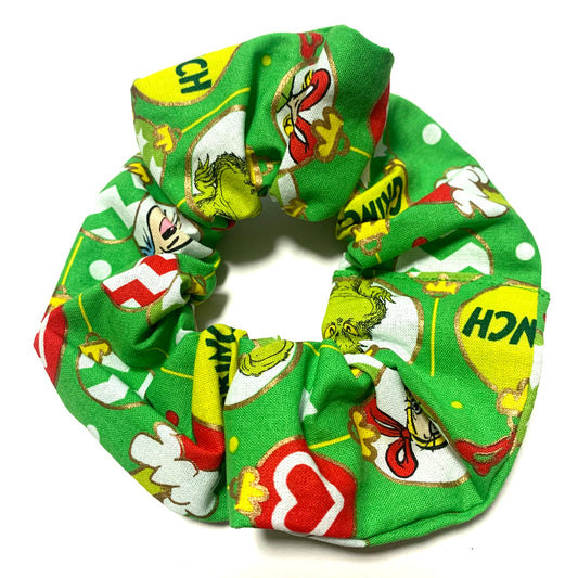 MUMMA WHOOPEE - Jumbo "Green Grinch" Christmas Scrunchies