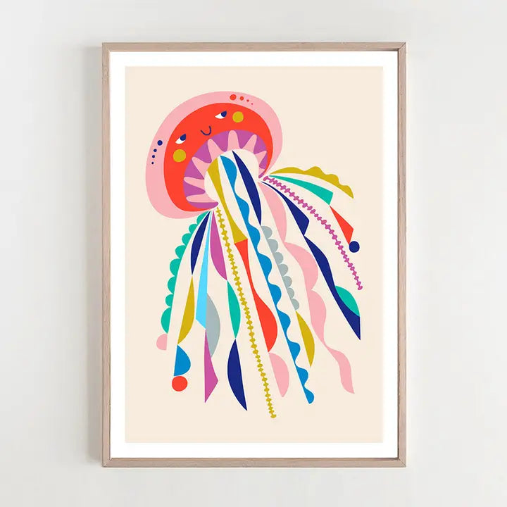 3 BIRDIES STUDIO- "Jellyfish" A4 Art Print