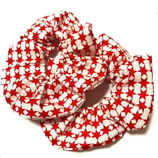 MUMMA WHOOPEE - Jumbo "Christmas Stars" Christmas Scrunchies
