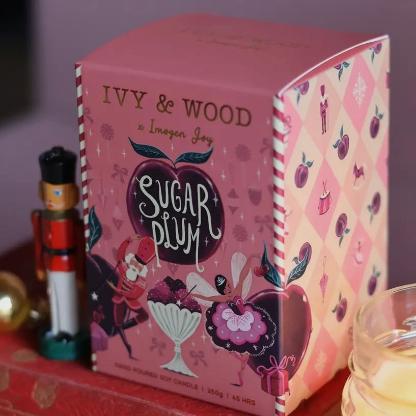 IVY & WOOD - "Sugar Plum"-Limited Edition Christmas Candle
