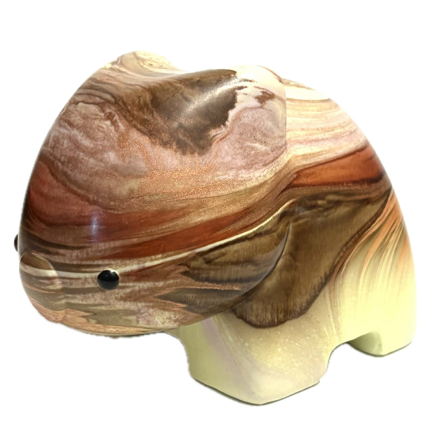 PETE CROMER - RESIN WOMBAT Natural #1 -- Caramel Banana Waffle