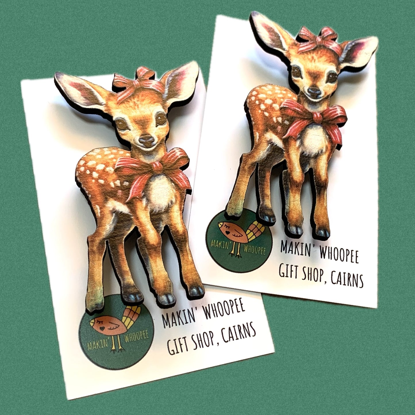 MAKIN' WHOOPEE - "LITTLE DEER" CHRISTMAS BROOCH