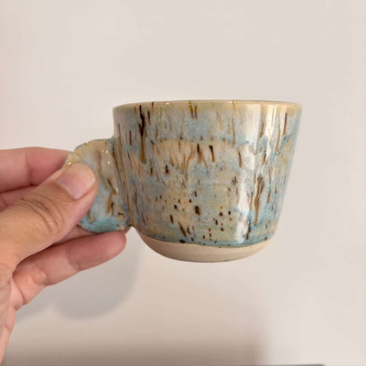 POTTERESS BY ALICIA - Tea Cup with Round Handle, Large