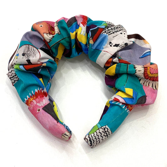 MAKIN WHOOPEE - "Birdy Paradise" - JUMBO SCRUNCHIE HEADBANDS