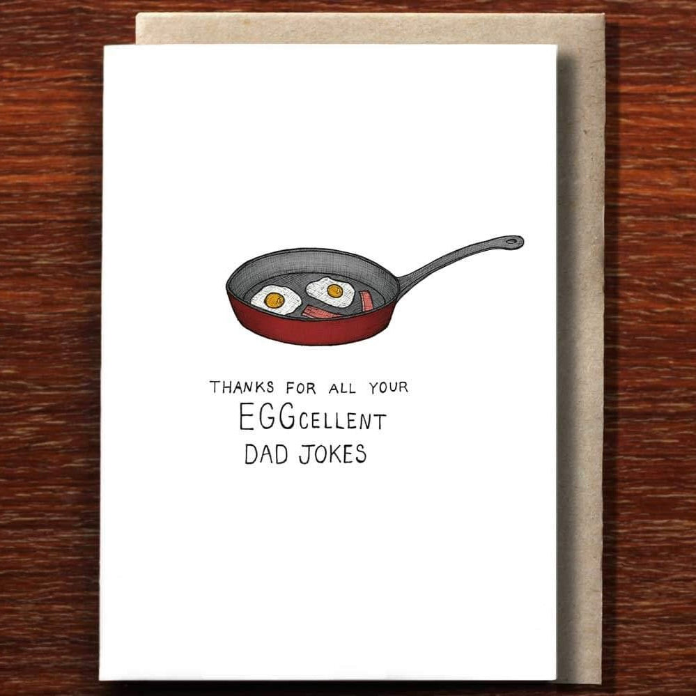 The Nonsense Maker- Eggcellent Dad Jokes - Fathers Day Card