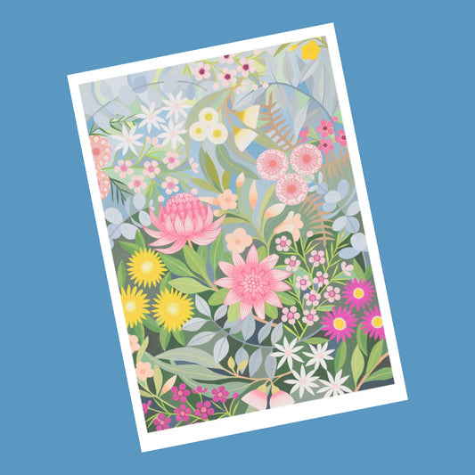 CLAIRE ISHINO- SMALL LIMITED EDITION A5 PRINTS- Bush Bouquet