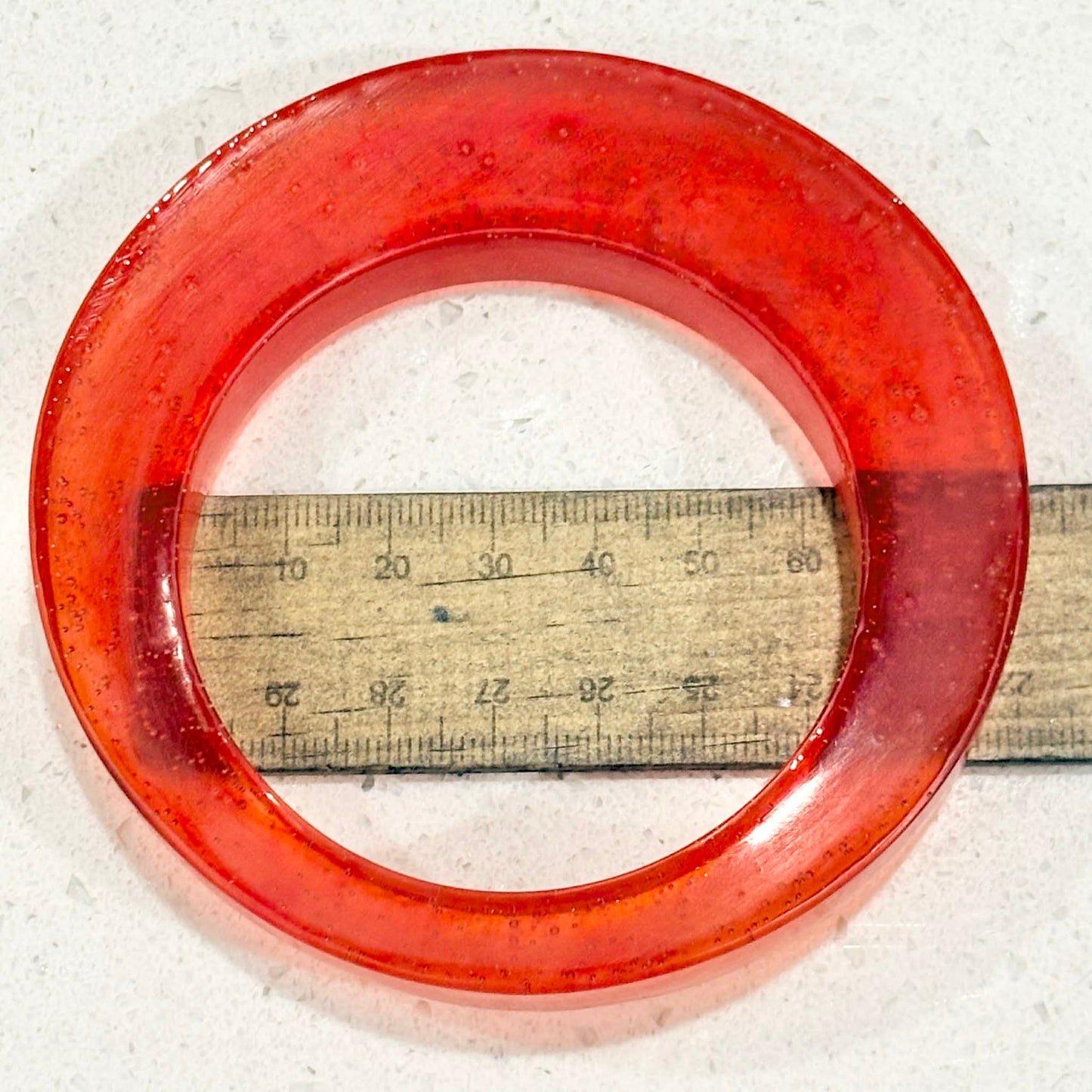 RAY BY DESIGN - Resin Bangle Red