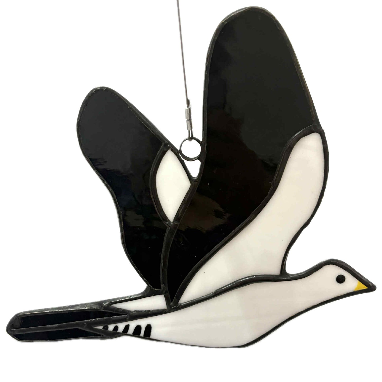 SWAN GLASS - PIED IMPERIAL PIGEON - Stained Glass Ornament