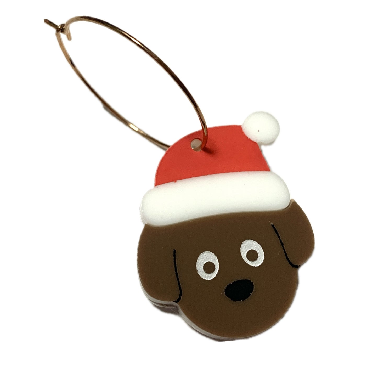 THIS BIRD HAS FLOWN - “DECK THE DOGGIES” CHRISTMAS HOOP DANGLES