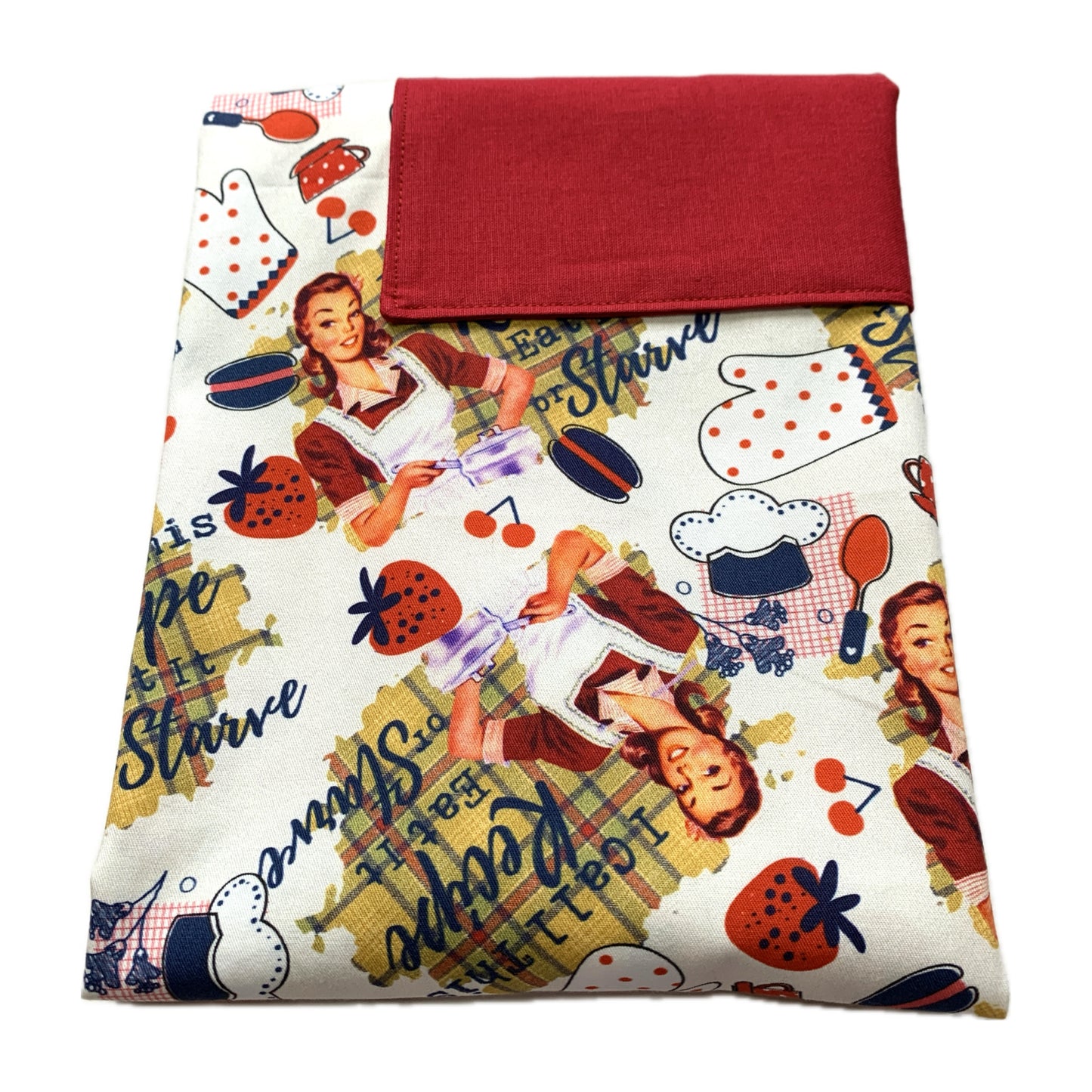 MUMMA WHOOPEE - "Eat it or Starve" FABRIC APRON