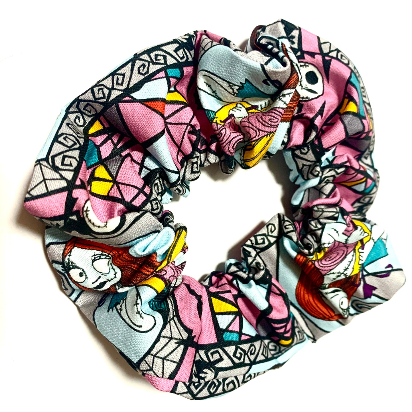 MUMMA WHOOPEE - Jumbo "Jack & Sally" Nightmare Before Christmas Scrunchies