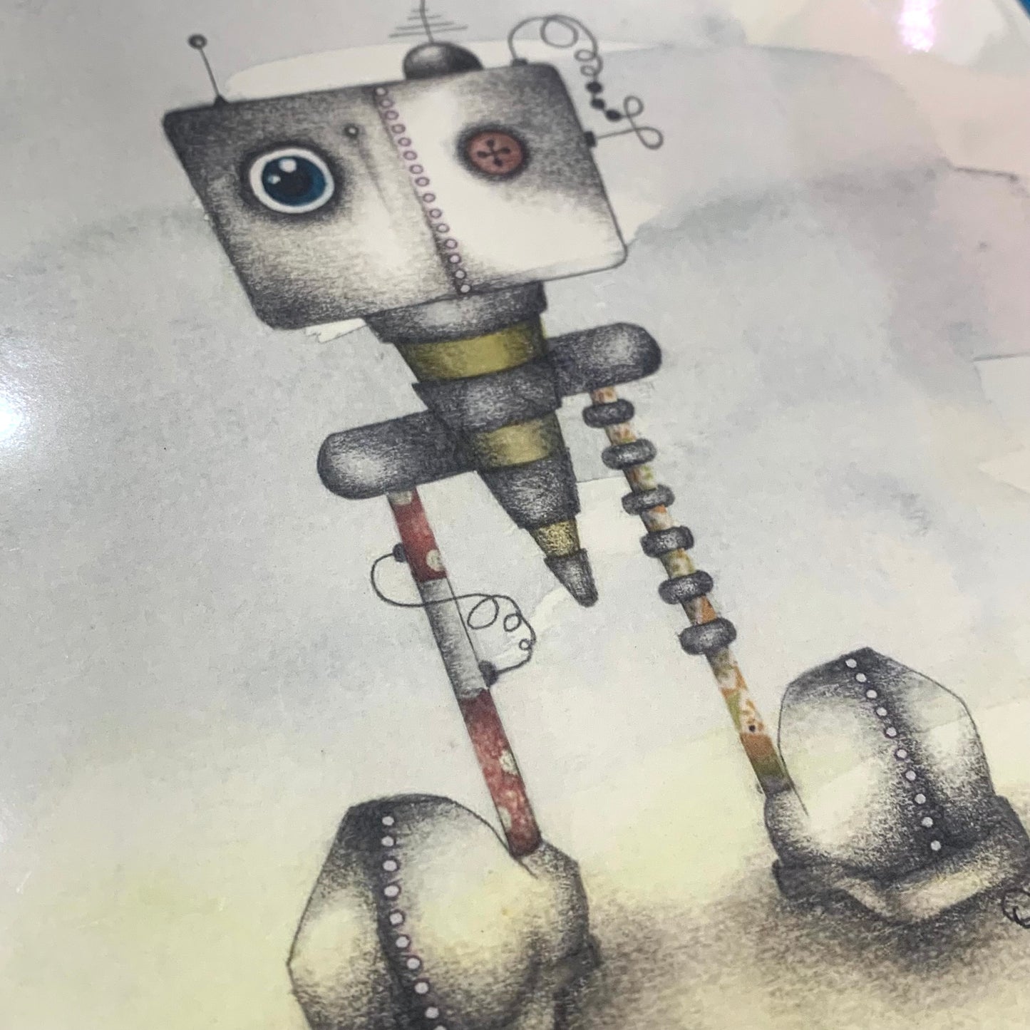 DONNA K CREATIONS- A4 ART PRINTS- Beep Bop Robot