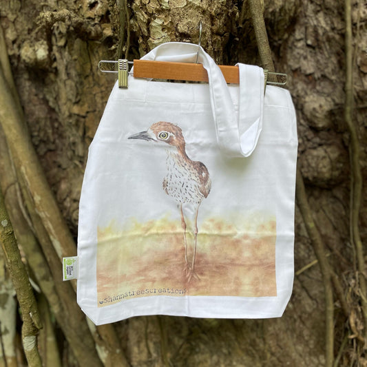 Shanna Trees Creations- "Curlew" Cotton Tote Bag