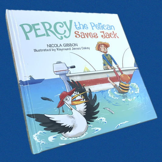 BOOKS & CO -“Percy the Pelican Saves Jack"- Local Children's Book - HARDCOVER