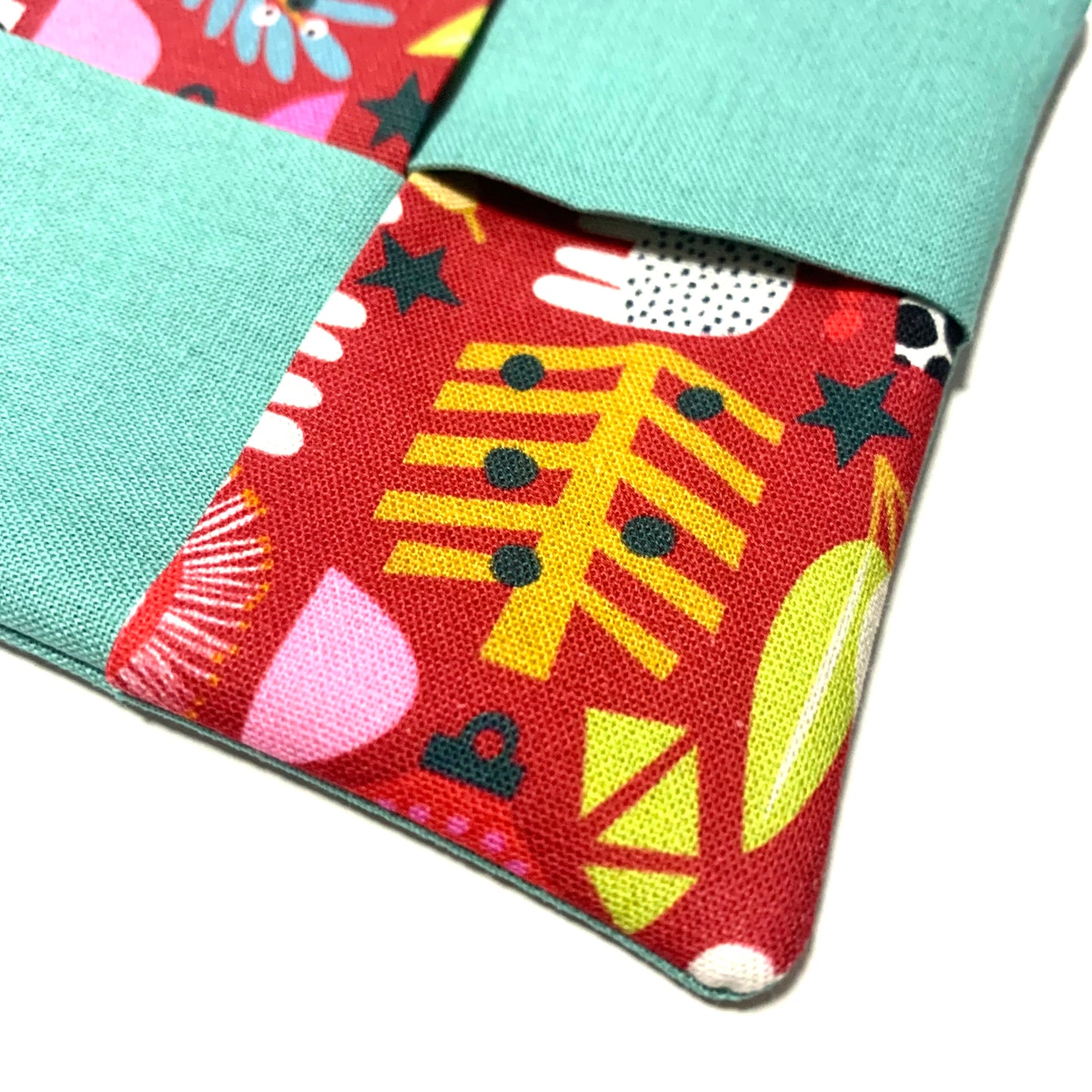MUMMA WHOOPEE- SINGLE CHRISTMAS WINE GLASS SLIPPER/COASTERS- Australiana & Sage