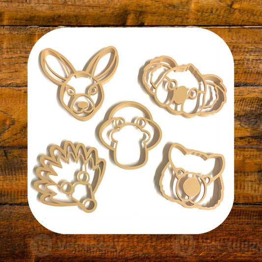 KINFOLK PANTRY- Australian Animal Cutter Set - Eco Playdough Tools